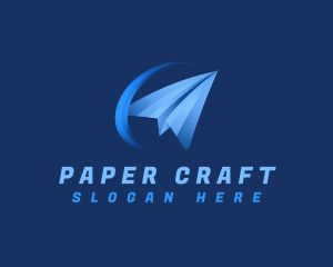 Paper Plane Fly logo design