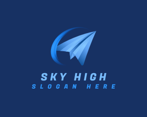 Fly - Paper Plane Fly logo design