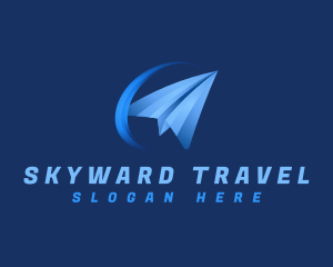 Fly - Paper Plane Fly logo design