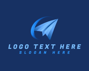 Paper Plane Fly Logo