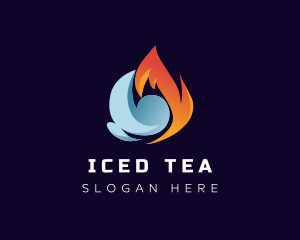 Cooling Heating Energy logo design