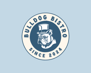 Vintage Bulldog Hat logo design