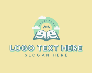 Author - Kids Storytelling Book logo design
