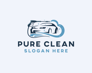 Car Pressure Washing Cleaning logo design