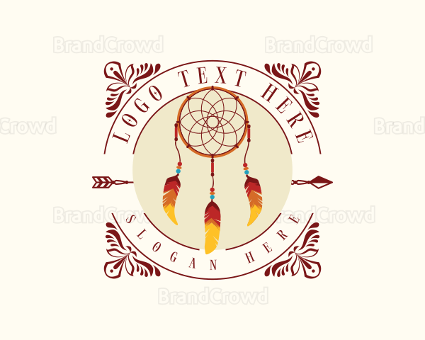 Tribal Dreamcatcher Handicraft Logo