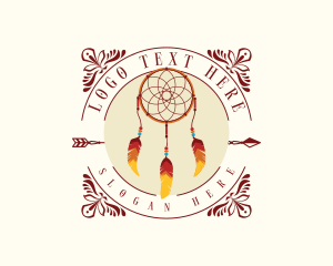 Native American - Tribal Dreamcatcher Handicraft logo design