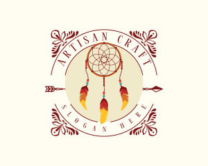 Tribal Dreamcatcher Handicraft logo design