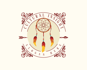 Tribal Dreamcatcher Handicraft logo design