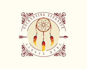 Charm - Tribal Dreamcatcher Handicraft logo design