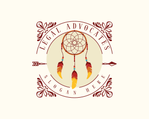 Ethnic - Tribal Dreamcatcher Handicraft logo design