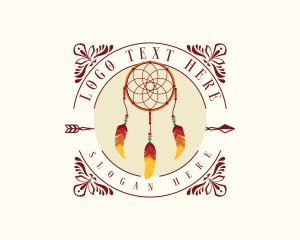 Dreamcatcher - Tribal Dreamcatcher Handicraft logo design