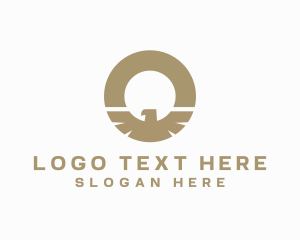 Heritage - Eagle Bird Zoo Letter O logo design