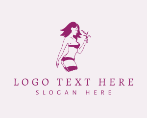 Porn - Lady Sexy Lingerie logo design