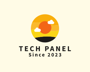 Panel - Round Sunrise Travel logo design