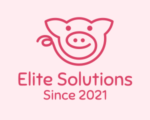 Toy - Pink Piggy Doodle logo design