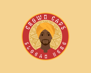 Headwear - Indian Man Turban logo design