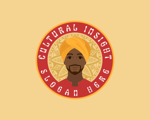 Indian Man Turban logo design