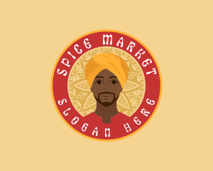 Indian Man Turban logo design