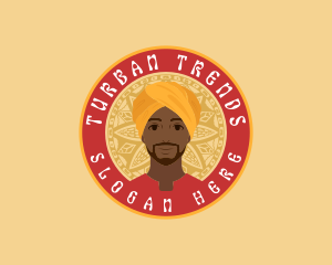 Indian Man Turban logo design