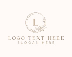 Plant - Floral Elegant Wedding Event logo design