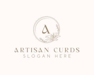 Floral Elegant Wedding Event logo design