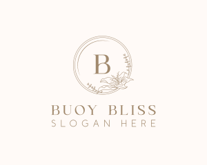 Floral Elegant Wedding Event logo design