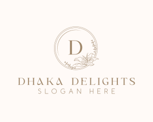 Floral Elegant Wedding Event logo design