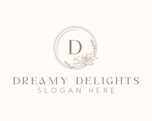 Floral Elegant Wedding Event logo design