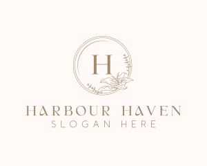 Floral Elegant Wedding Event logo design