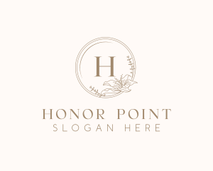 Floral Elegant Wedding Event logo design