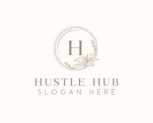 Floral Elegant Wedding Event logo design