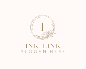 Floral Elegant Wedding Event logo design