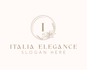 Floral Elegant Wedding Event logo design