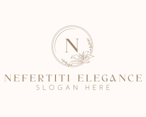 Floral Elegant Wedding Event logo design