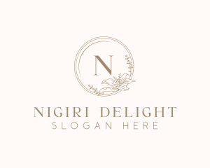 Floral Elegant Wedding Event logo design