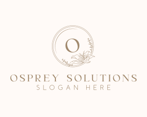 Floral Elegant Wedding Event logo design