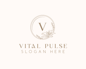 Floral Elegant Wedding Event logo design