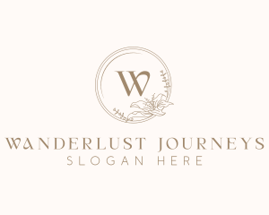 Floral Elegant Wedding Event logo design