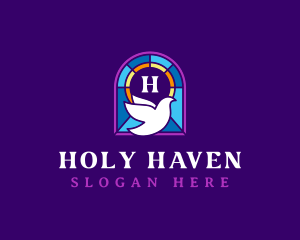 Holy Dove Bird logo design