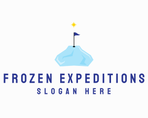 Antarctica - Snow Ice Golf logo design
