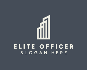 Office Building Realty logo design