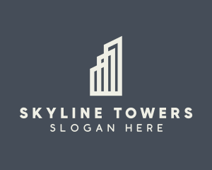 Office Building Realty logo design