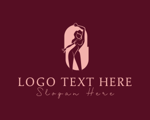 Lust - Naked Female Body logo design