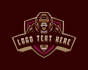 Tournament - American Football Gorilla logo design