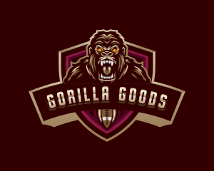 American Football Gorilla logo design