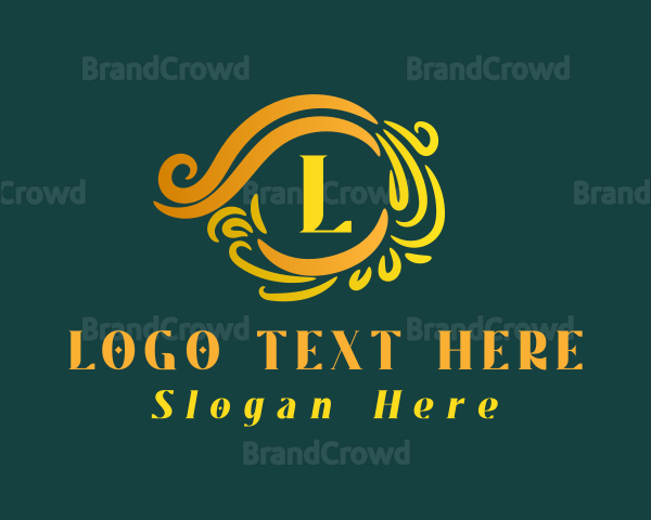 Luxury Elegant Wreath Logo