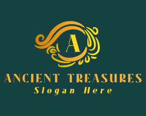 Luxury Elegant Wreath logo design