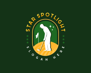 Sports Field Golfer logo design