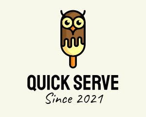 Cold Owl Popsicle logo design