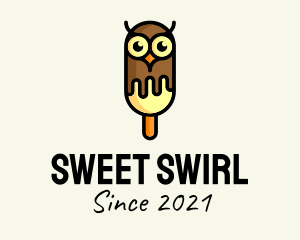 Soft Serve - Cold Owl Popsicle logo design